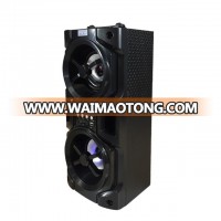 outdoor portable wooden speaker with led light hight quality blue tooth speaker wireless audio player