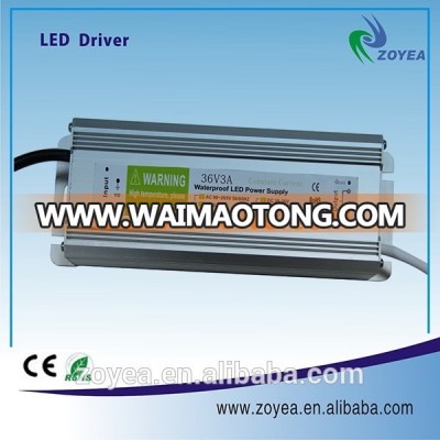 High quality IP67 waterproof constant current led transformator 100w